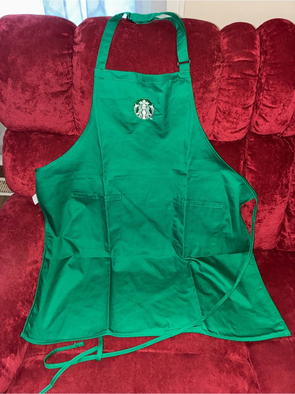 Starbucks Emerald Green Logo Apron with Front Pockets
